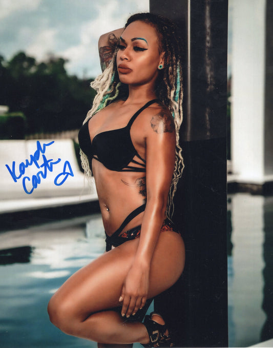 Lacy Lane Kayden Carter AEW WWE NXT 8x10 photo signed auto autographed