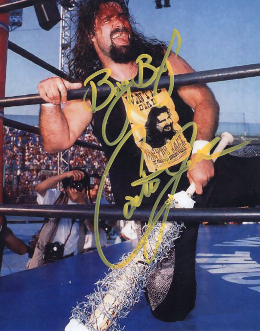 Cactus Jack Dude Love Mick Foley WCW ECW WWE 8x10 photo signed auto autographed