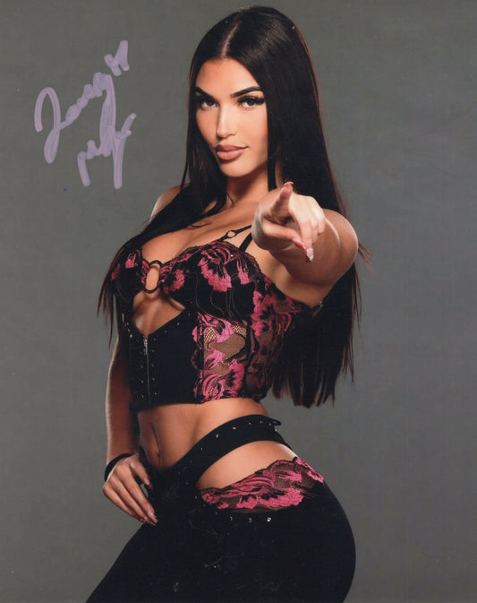 Jazmyn Nyx Jade Gentile (8x10) WWE NXT photo signed auto autographed