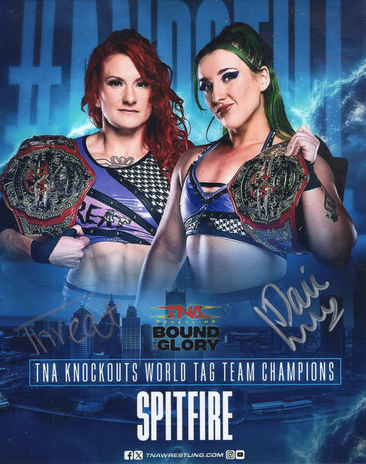 Spitfire Threat Dani Luna 8x10 AEW NXT TNA WWE signed autographed photo