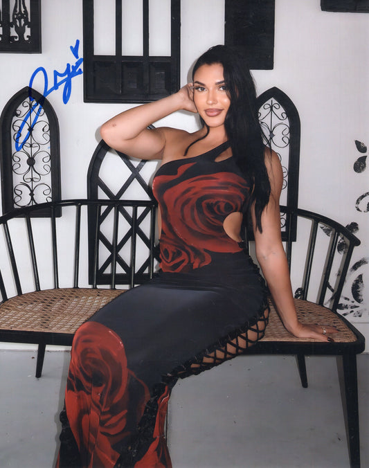 Jazmyn Nyx Jade Gentile (8x10) WWE NXT photo signed auto autographed