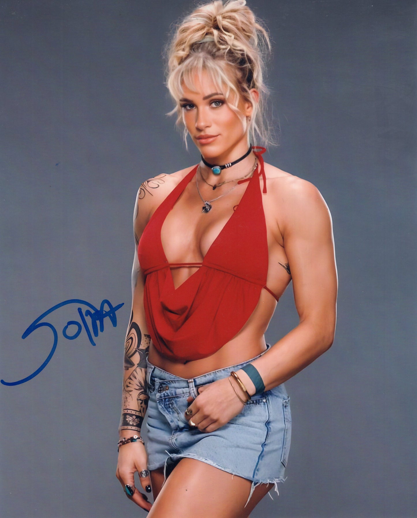 Sol Ruca (8x10) WWE NXT SEXY photo signed auto autographed