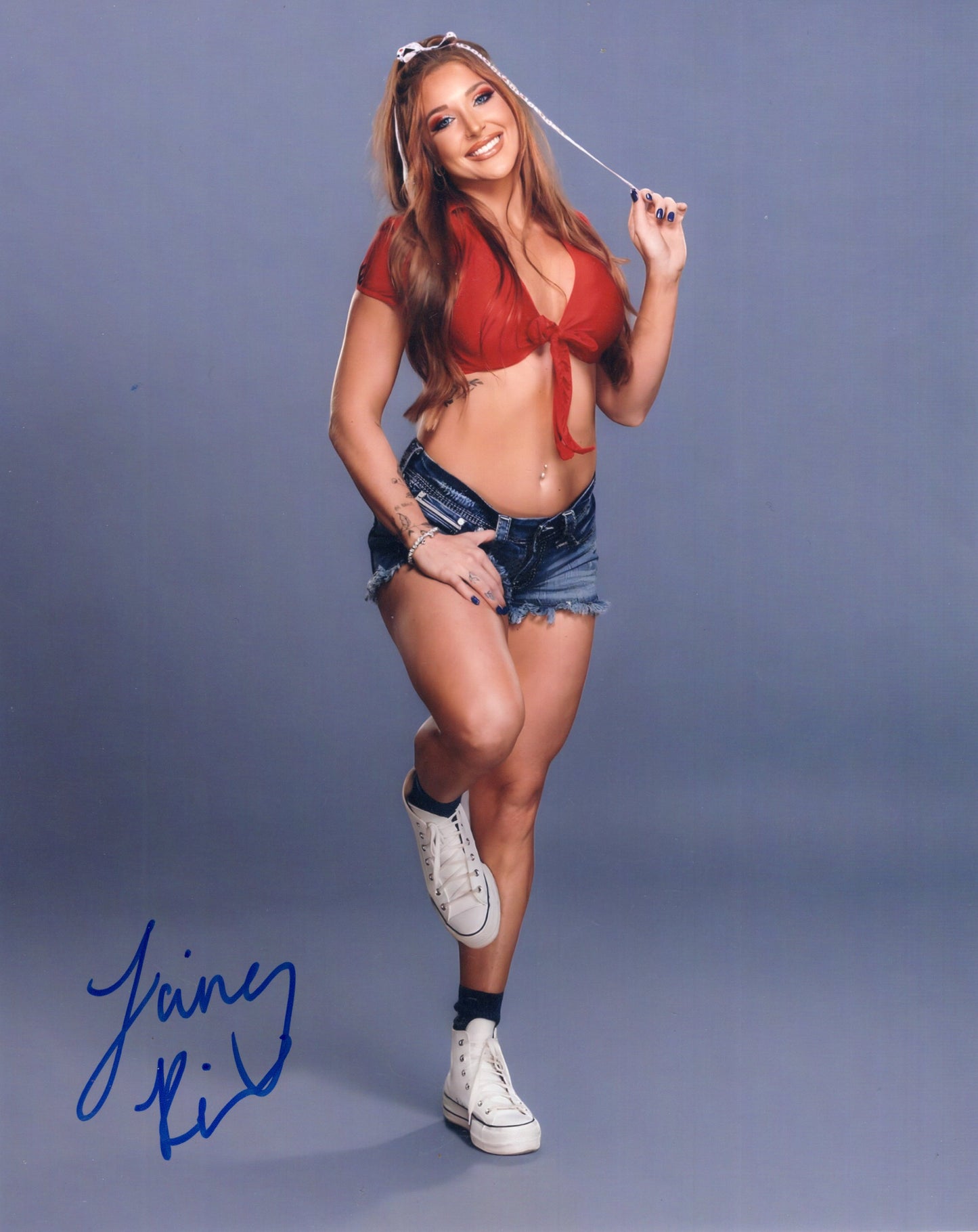Lainey Reid 8x10 AEW NXT TNA WWE signed autographed photo