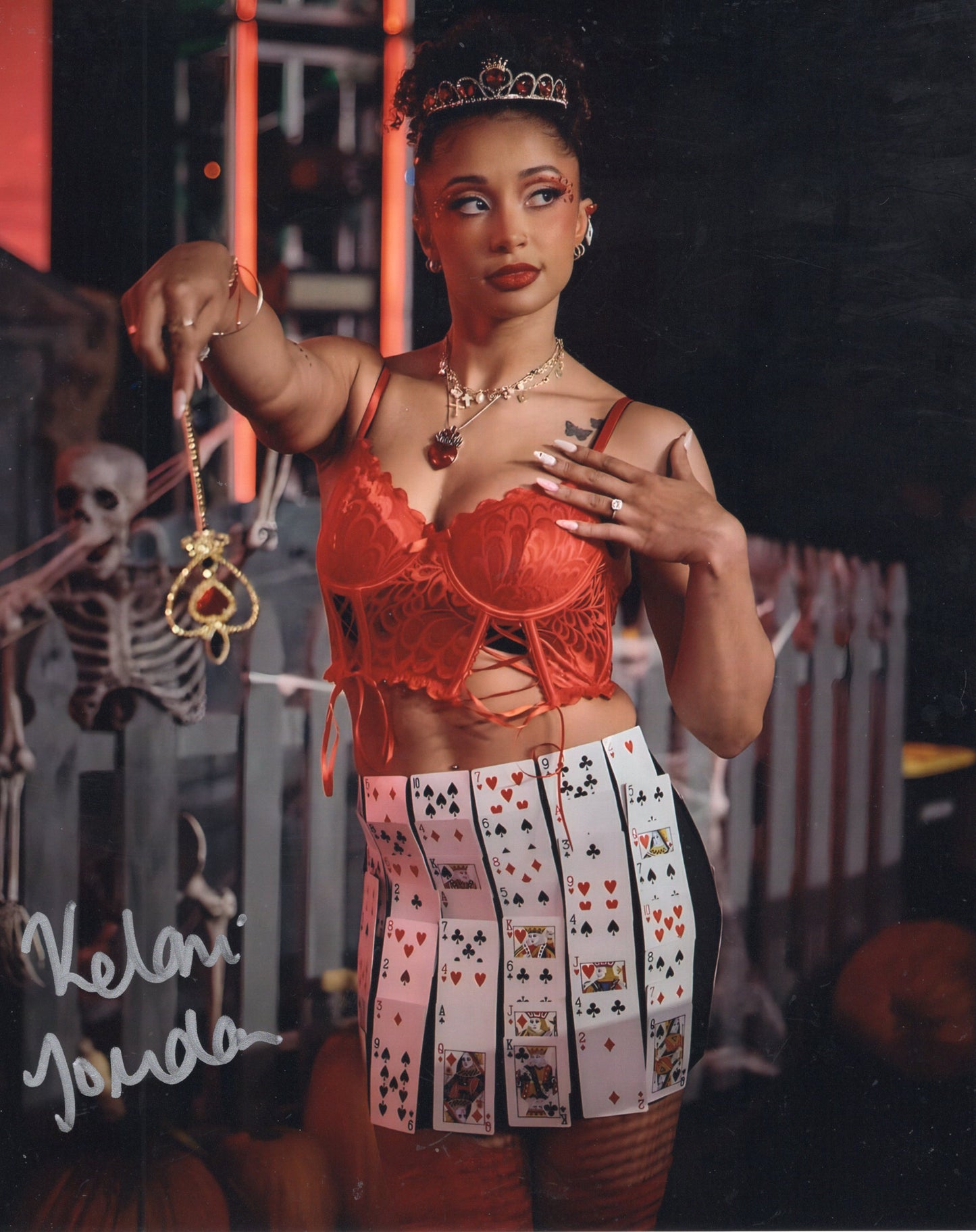 Kelani Jordan (8x10) WWE NXT SEXY photo signed auto autographed