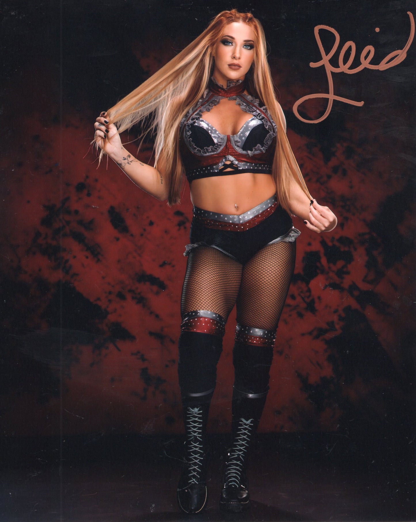 Lainey Reid 8x10 Fatal Influence AEW NXT TNA WWE signed autographed photo