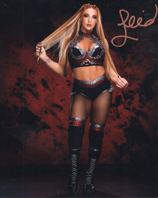 Lainey Reid 8x10 Fatal Influence AEW NXT TNA WWE signed autographed photo