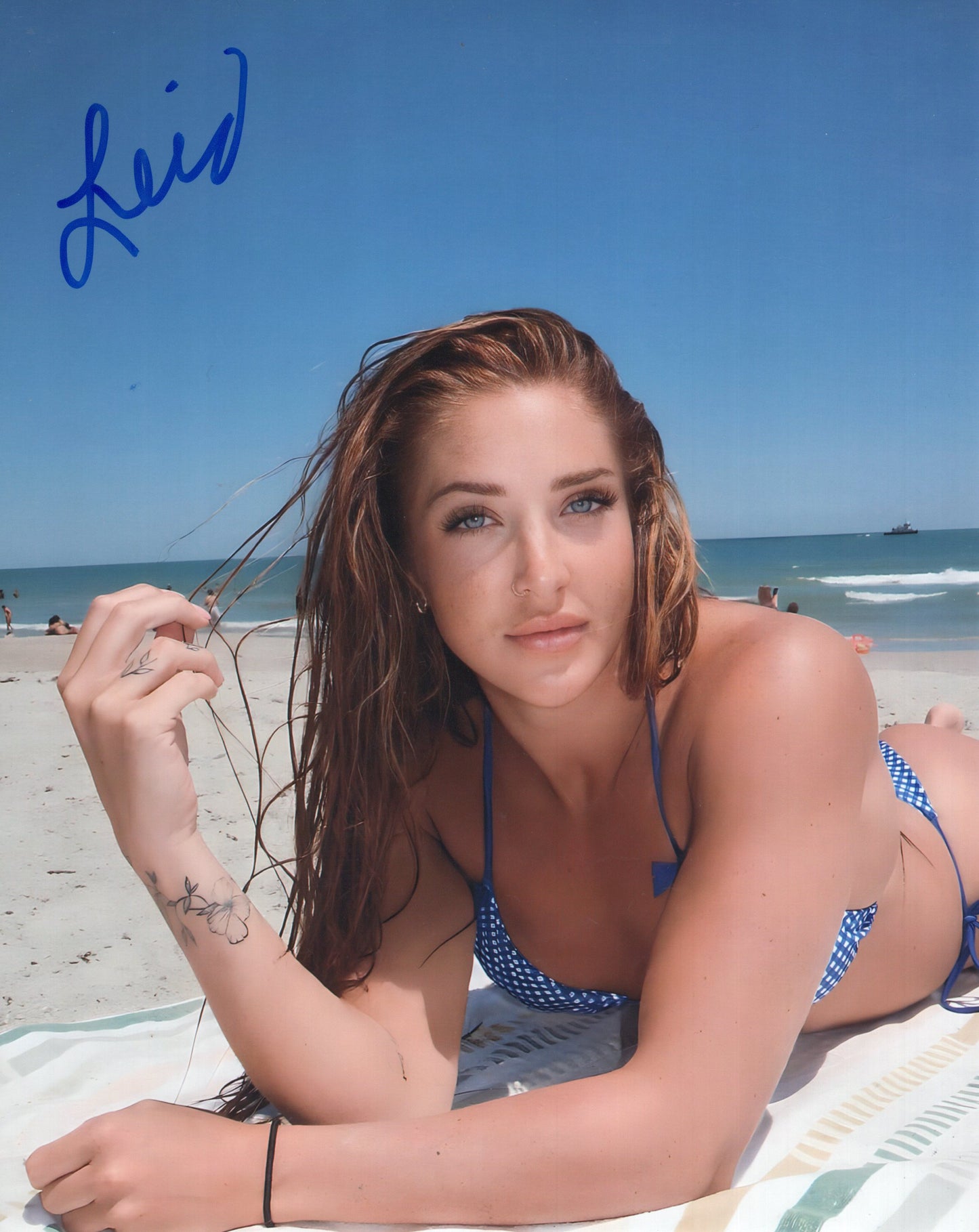 Lainey Reid 8x10 Fatal Influence AEW NXT TNA WWE signed autographed photo