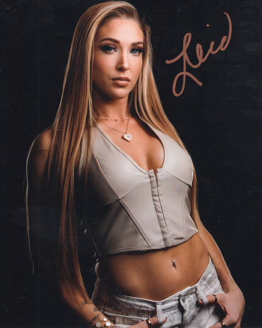 Lainey Reid 8x10 Fatal Influence AEW NXT TNA WWE signed autographed photo