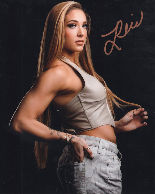 Lainey Reid 8x10 Fatal Influence AEW NXT TNA WWE signed autographed photo