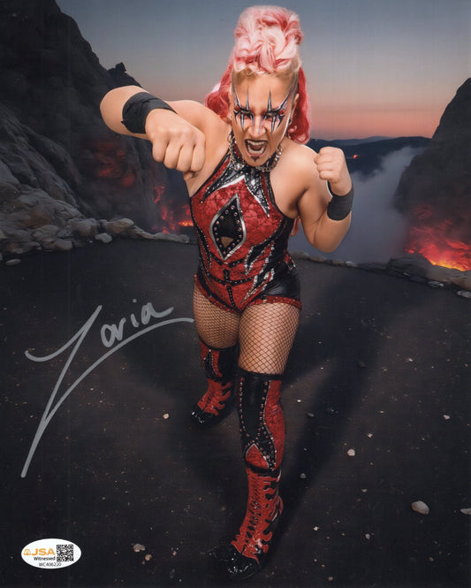 ZARIA (8x10) JSA COA WWE NXT SEXY photo signed auto autographed