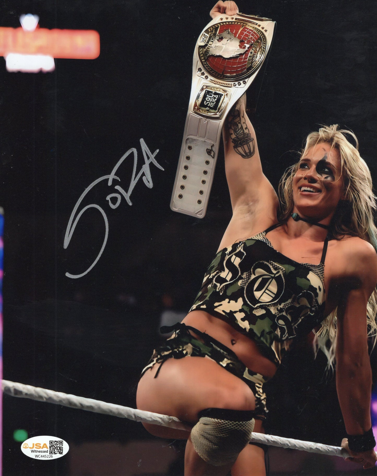 Sol Ruca (8x10) JSA COA WWE NXT SEXY photo signed auto autographed