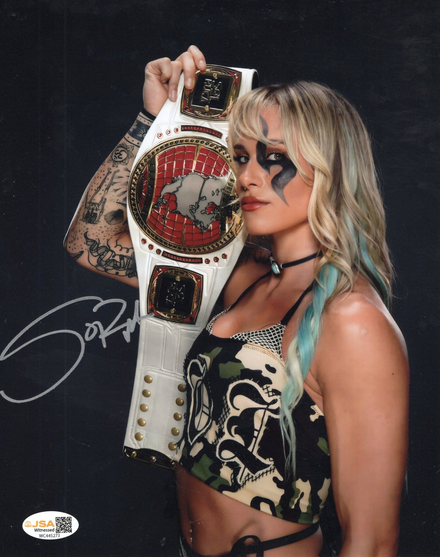 Sol Ruca (8x10) JSA COA WWE NXT SEXY photo signed auto autographed