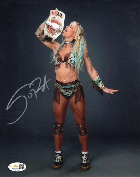 Sol Ruca (8x10) JSA COA WWE NXT SEXY photo signed auto autographed