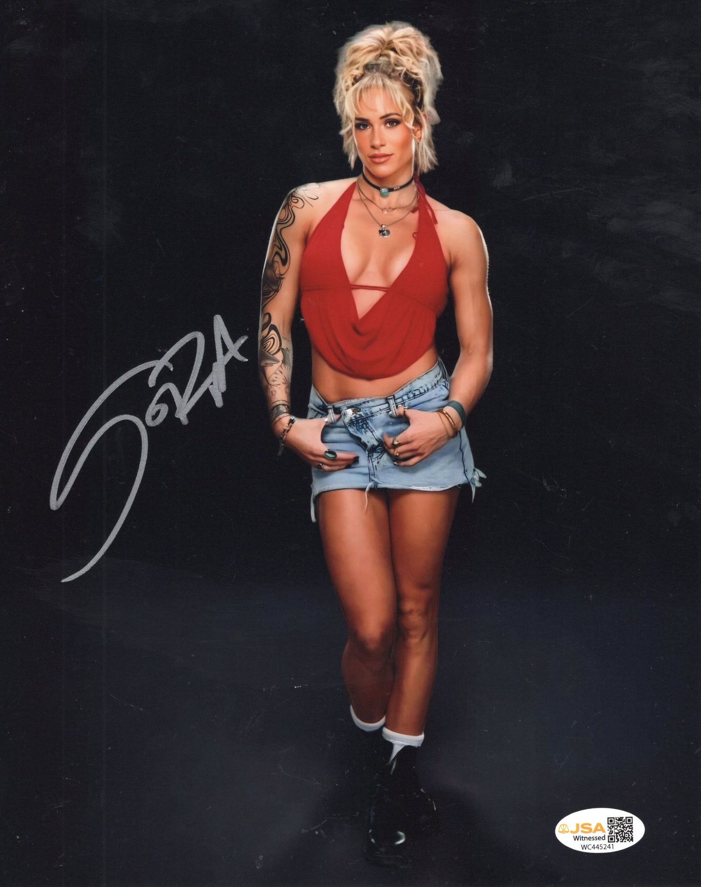 Sol Ruca (8x10) JSA COA WWE NXT SEXY photo signed auto autographed