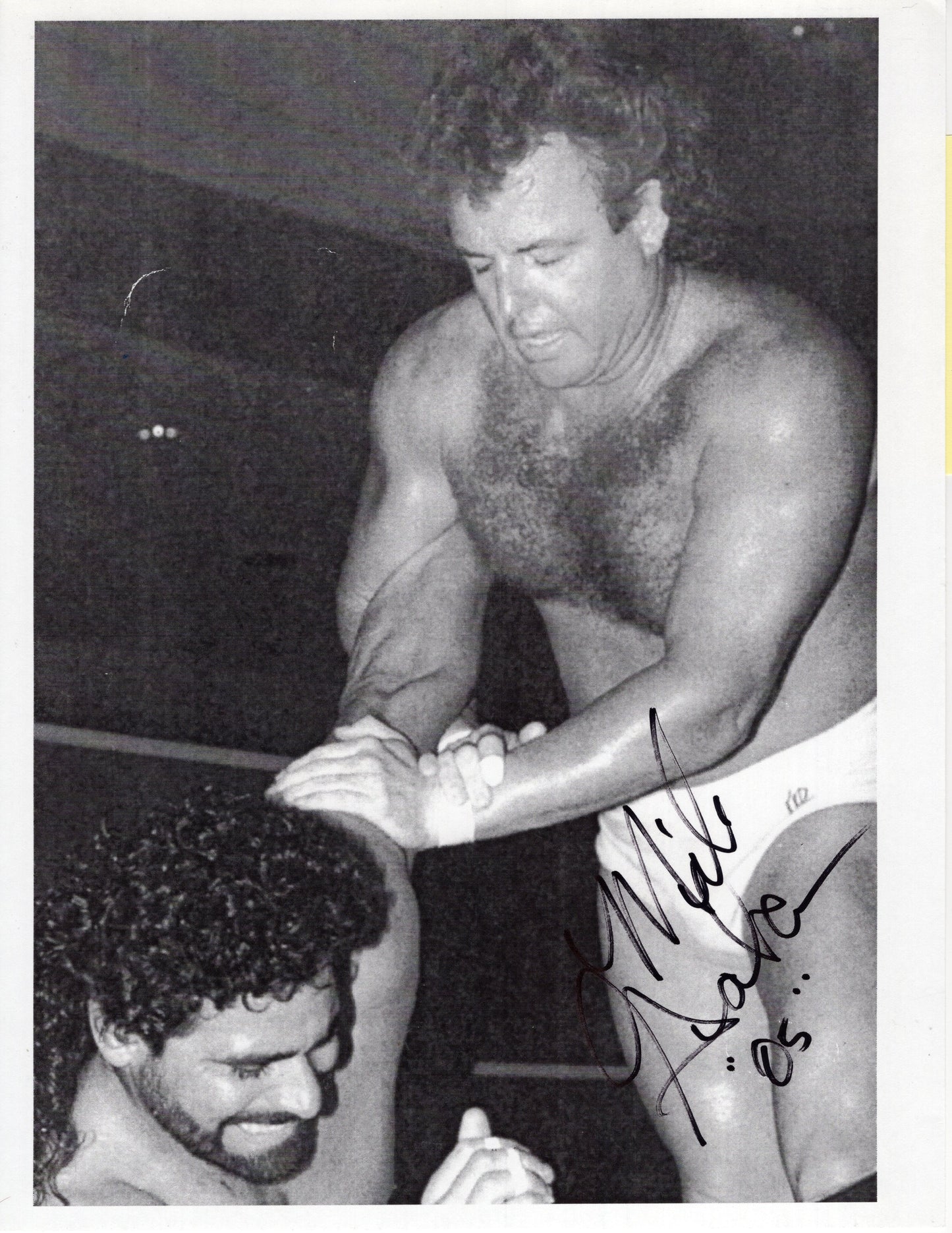 Mike Graham Florida WWF AWA NWA  8.5x11 photo signed autographed