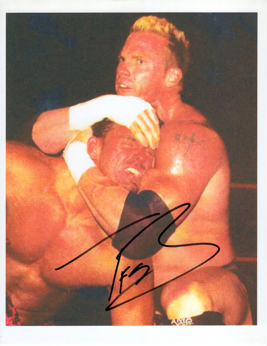 Test WWF RARE 8.5x11 photo signed autographed