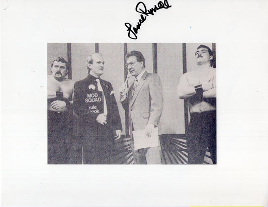 Lance Russel Memphis NWA USWA 8.5x11 photo signed autographed