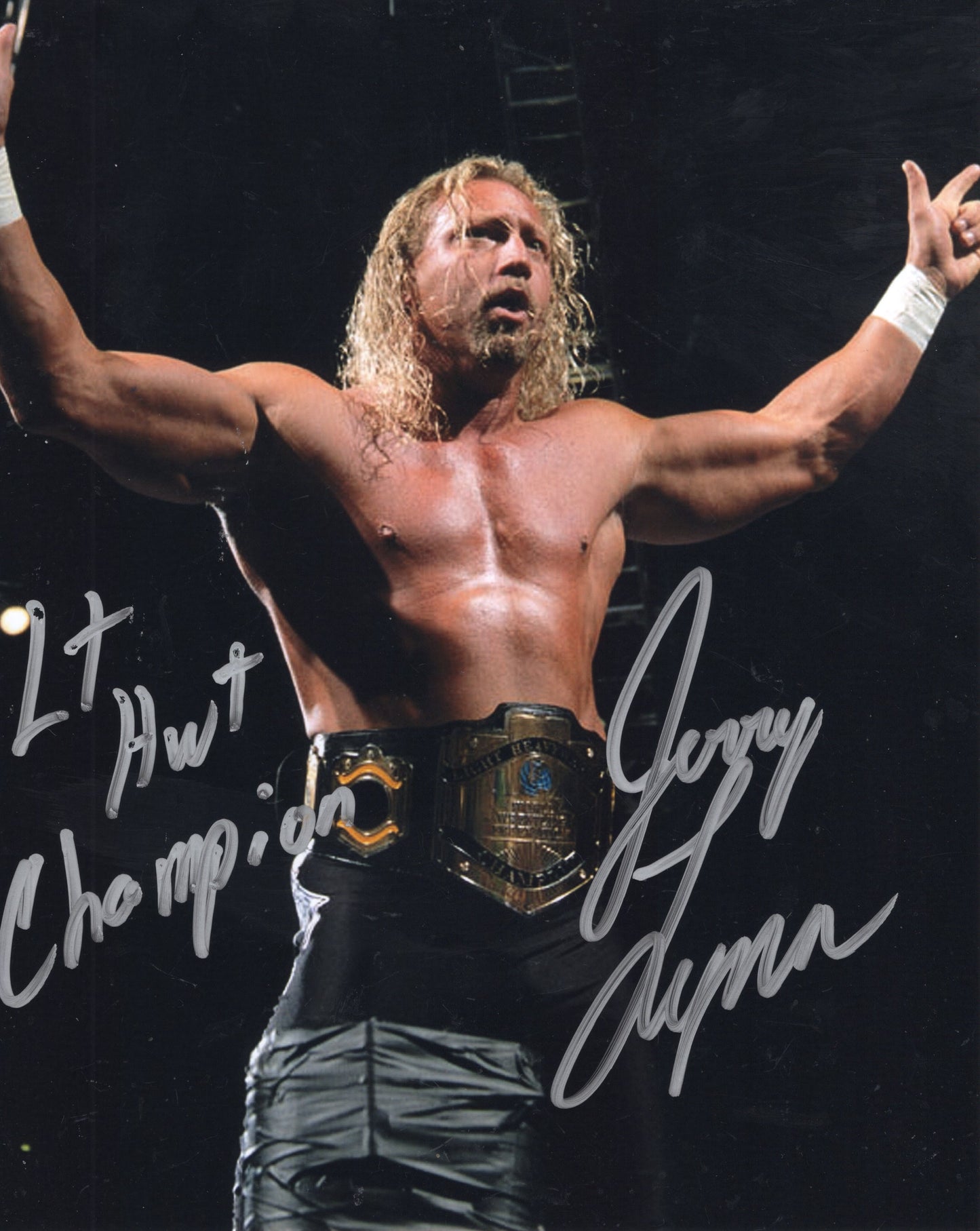 Jerry Lynn RARE ECW  WWE WCW inscribed 8x10 photo signed auto autographed