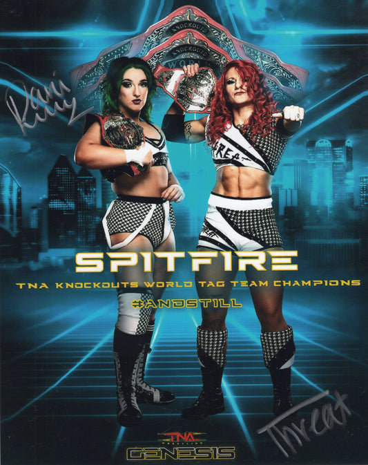 Spitfire Threat Dani Luna 8x10 AEW NXT TNA WWE signed autographed photo