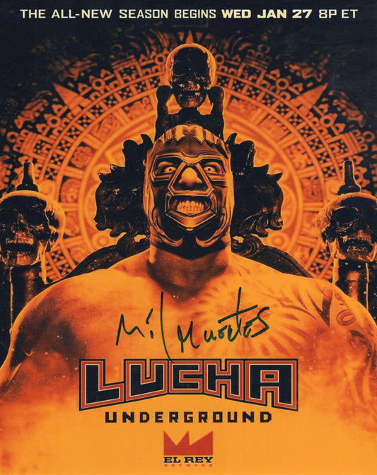 Mil Muertes (8x10) AEW Lucha Underground photo signed auto autographed
