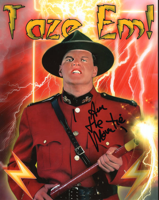 The Mountie WWF (8x10) photo signed auto autographed