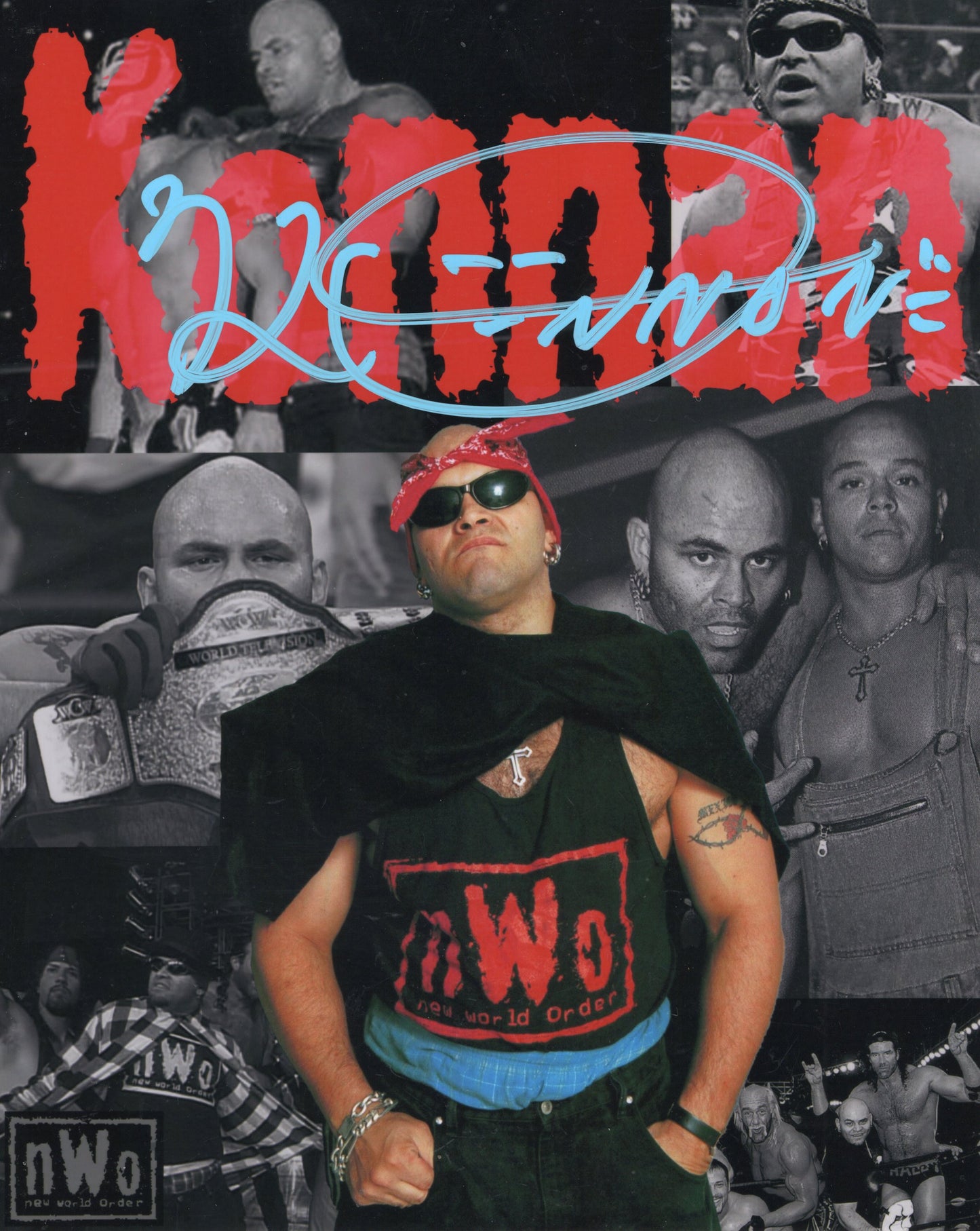 Konan WCW TNA WWE AAA NWO (8x10) photo signed auto autographed
