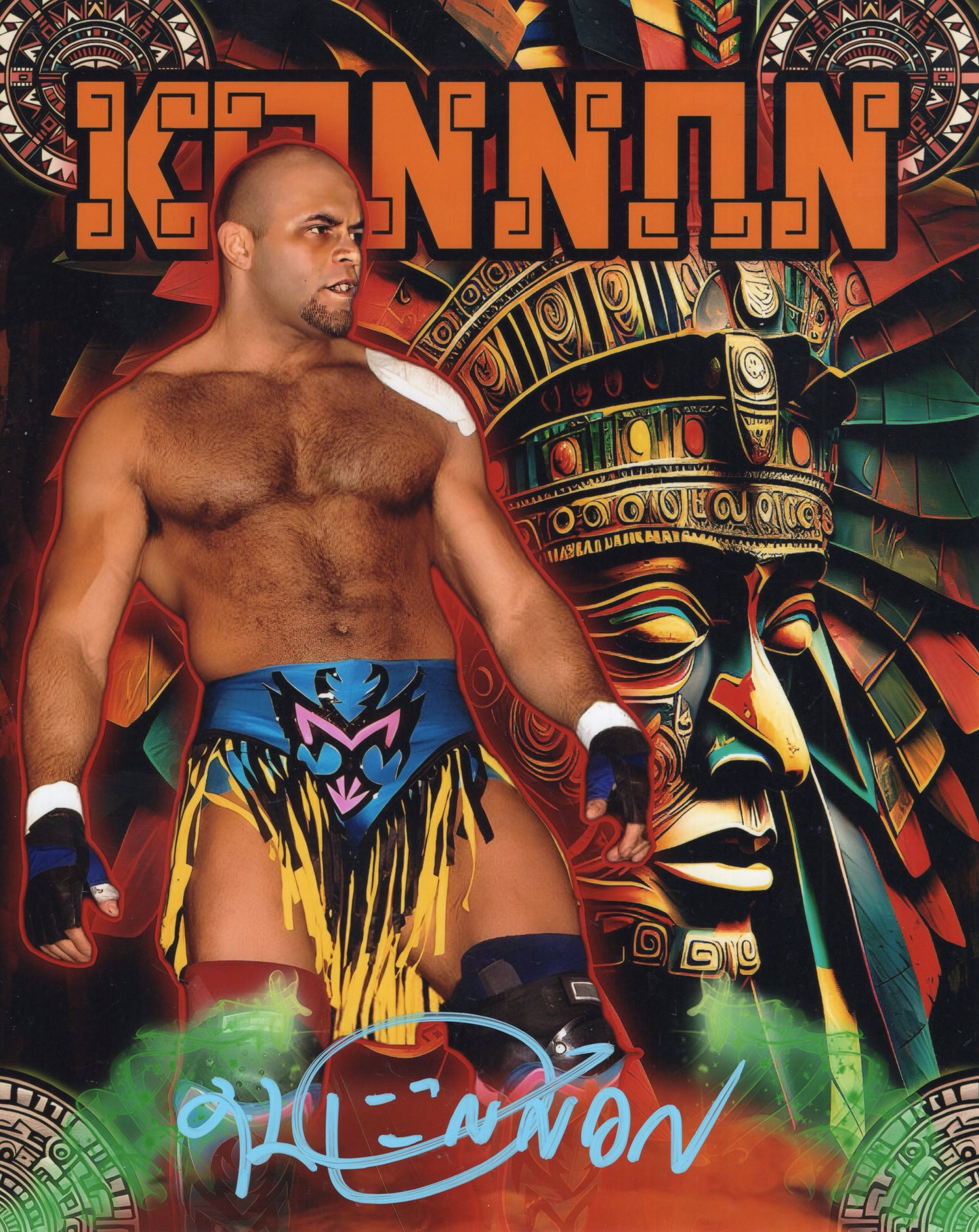Konan WCW TNA WWE AAA NWO (8x10) photo signed auto autographed