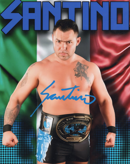 Santino Marella TNA WWE WWF (8x10) photo signed auto autographed