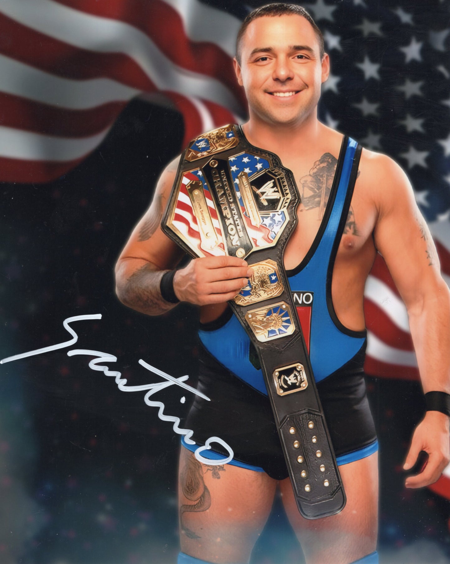 Santino Marella TNA WWE WWF (8x10) photo signed auto autographed