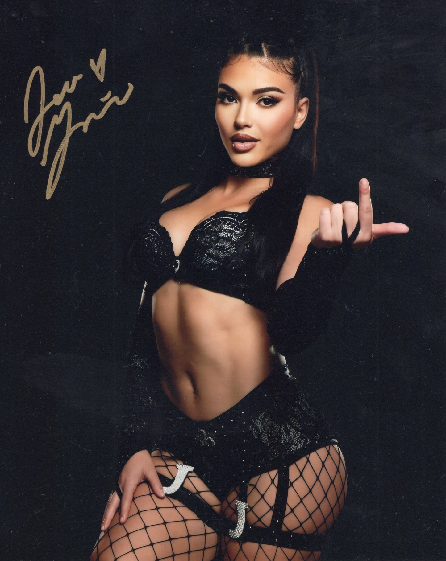 Jazmyn Nyx Jade Gentile (8x10) WWE NXT photo signed auto autographed