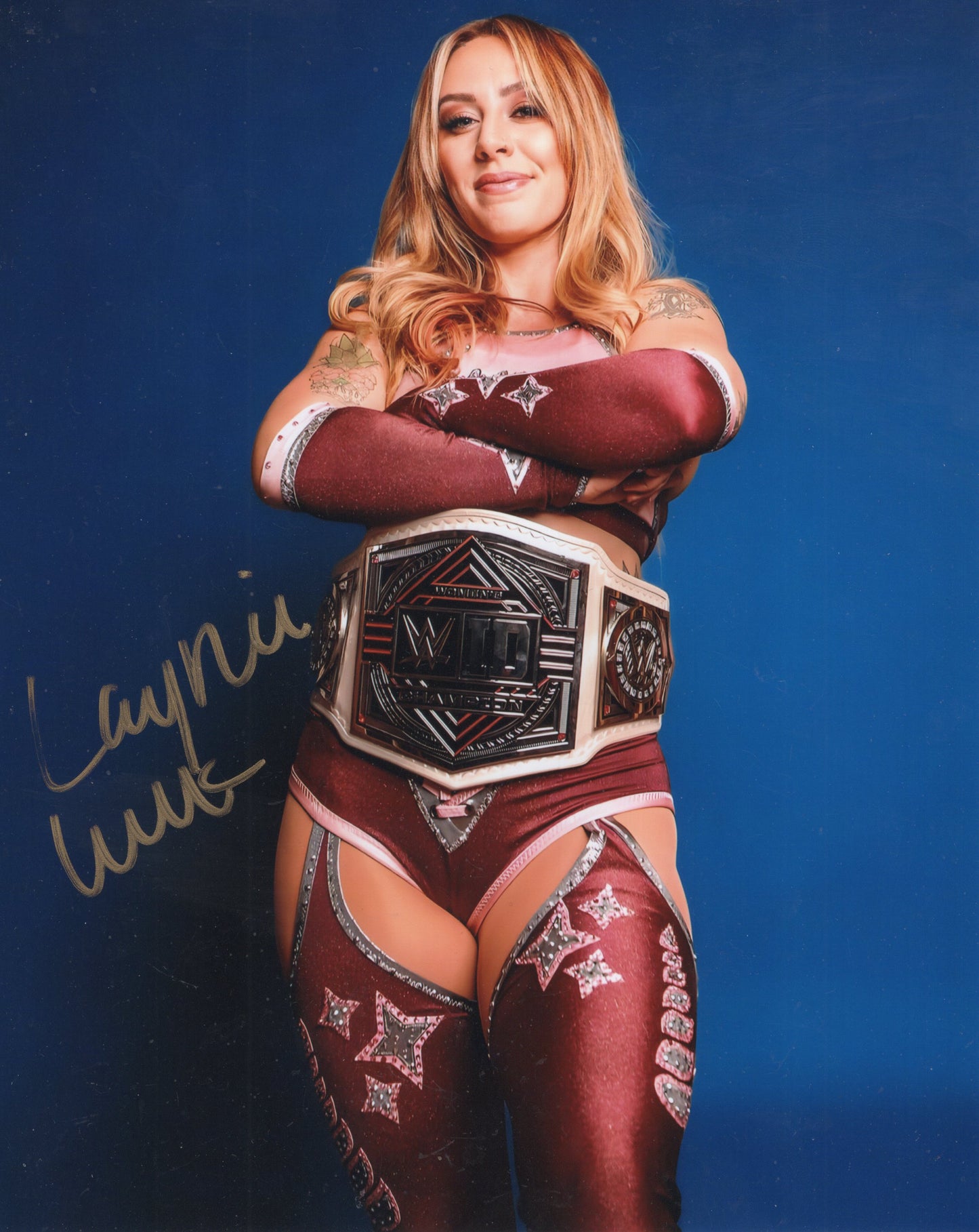 Lainey Luck WWE ID 8x10 photo signed auto autographed sexy diva LFG NXT