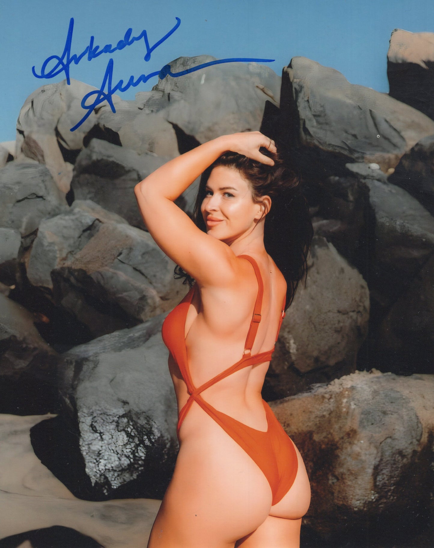 Arkady Aura 8x10 photo signed auto autographed AEW sexy diva