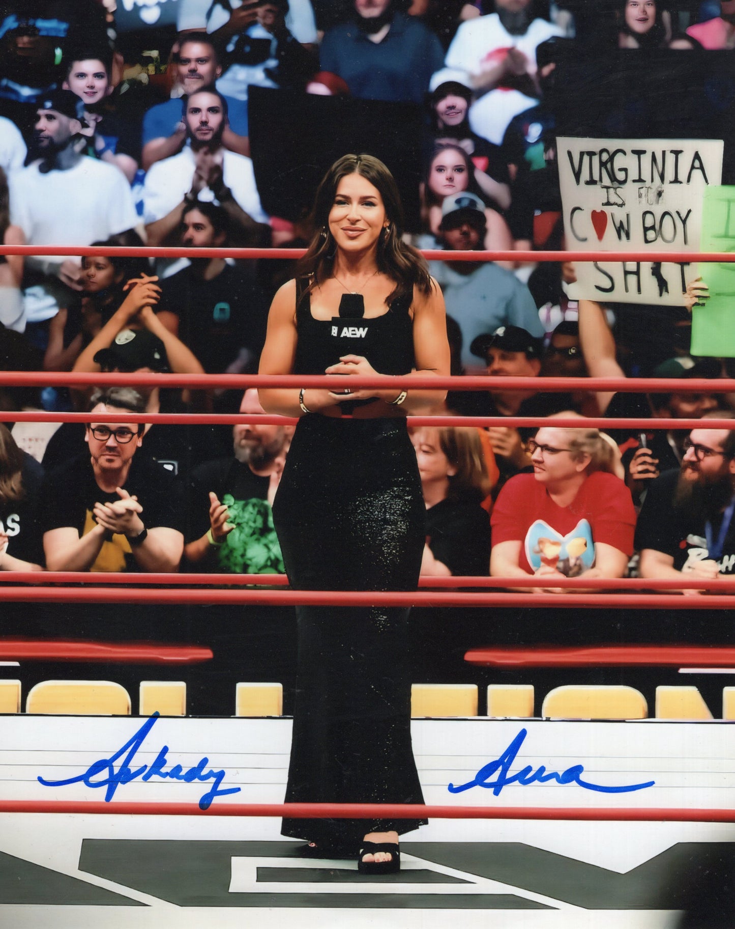 Arkady Aura 8x10 photo signed auto autographed AEW sexy diva