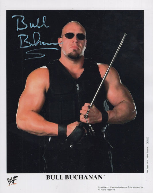 Bull Buchanan 8x10 photo signed auto autographed WWE WWF