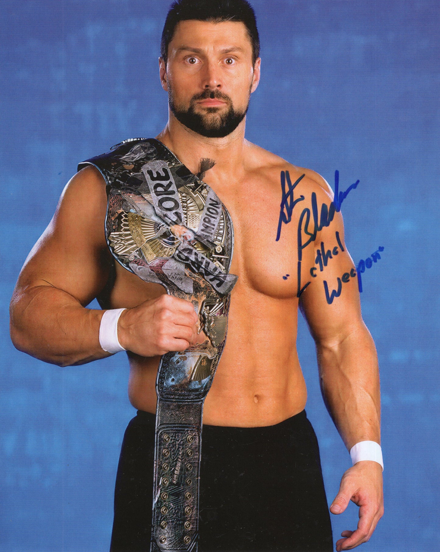 Steve Blackman Lethal Weapon 8x10 photo signed auto autographed WWE WWF