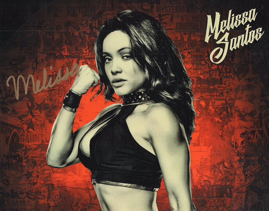 Melissa Santos Lucha underground (8x10) photo signed auto autographed TNA IMPACT