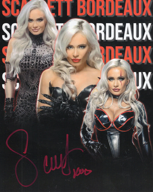 Scarlett Bordeaux WWE (8x10) photo signed auto autographed TNA IMPACT