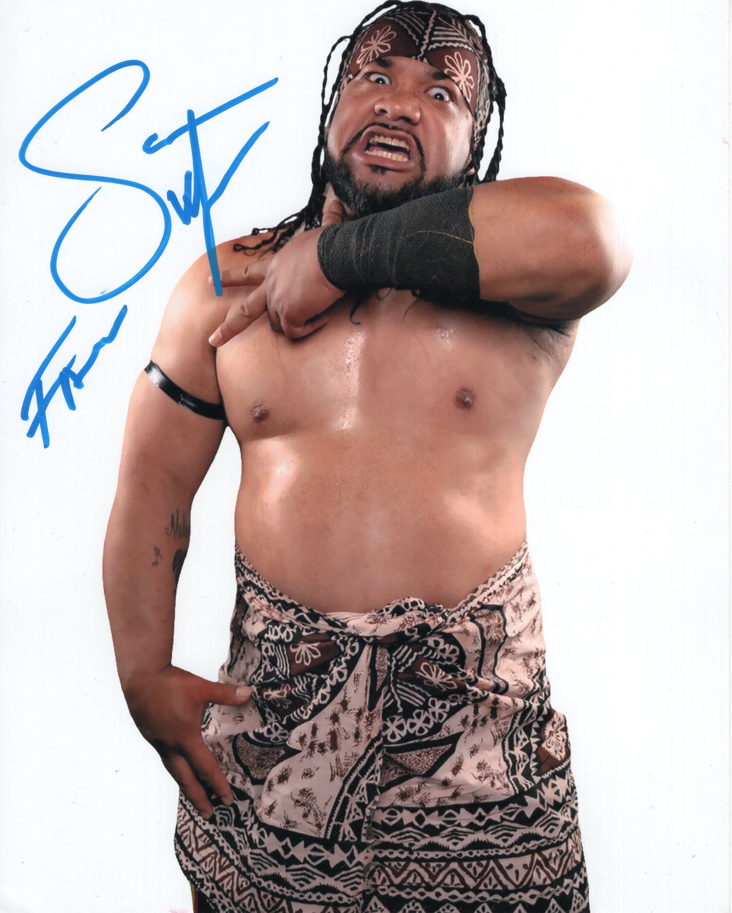 Jacob Fatu Bloodline 8x10 photo signed auto autographed ROH WWE MLW