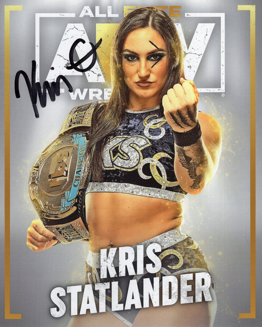 Kris Statlander (8x10) aew photo signed auto autographed