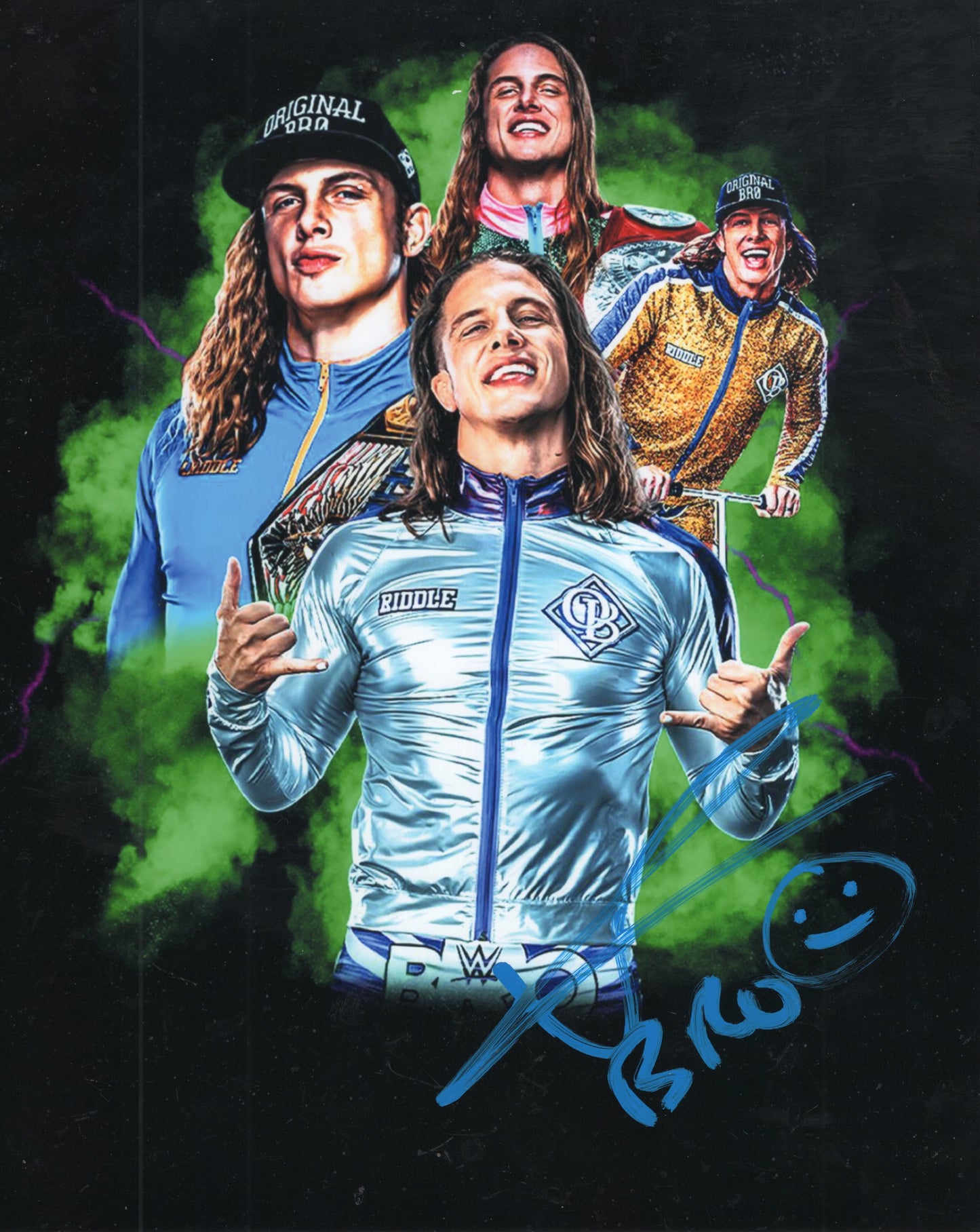 Matt Riddle 8x10 photo signed auto autographed WWF WWE