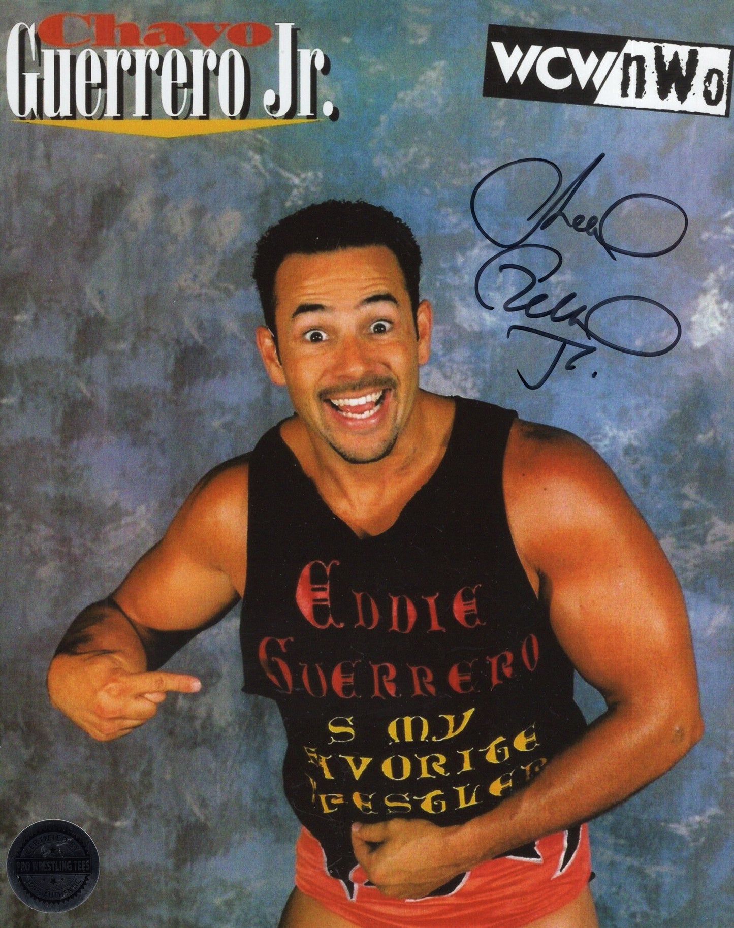Chavo Guerrero Jr. 8x10 photo signed auto autographed WWF WCW