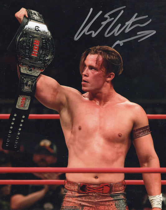 Kyle Fletcher AEW NJPW  8x10 photo signed auto autographed