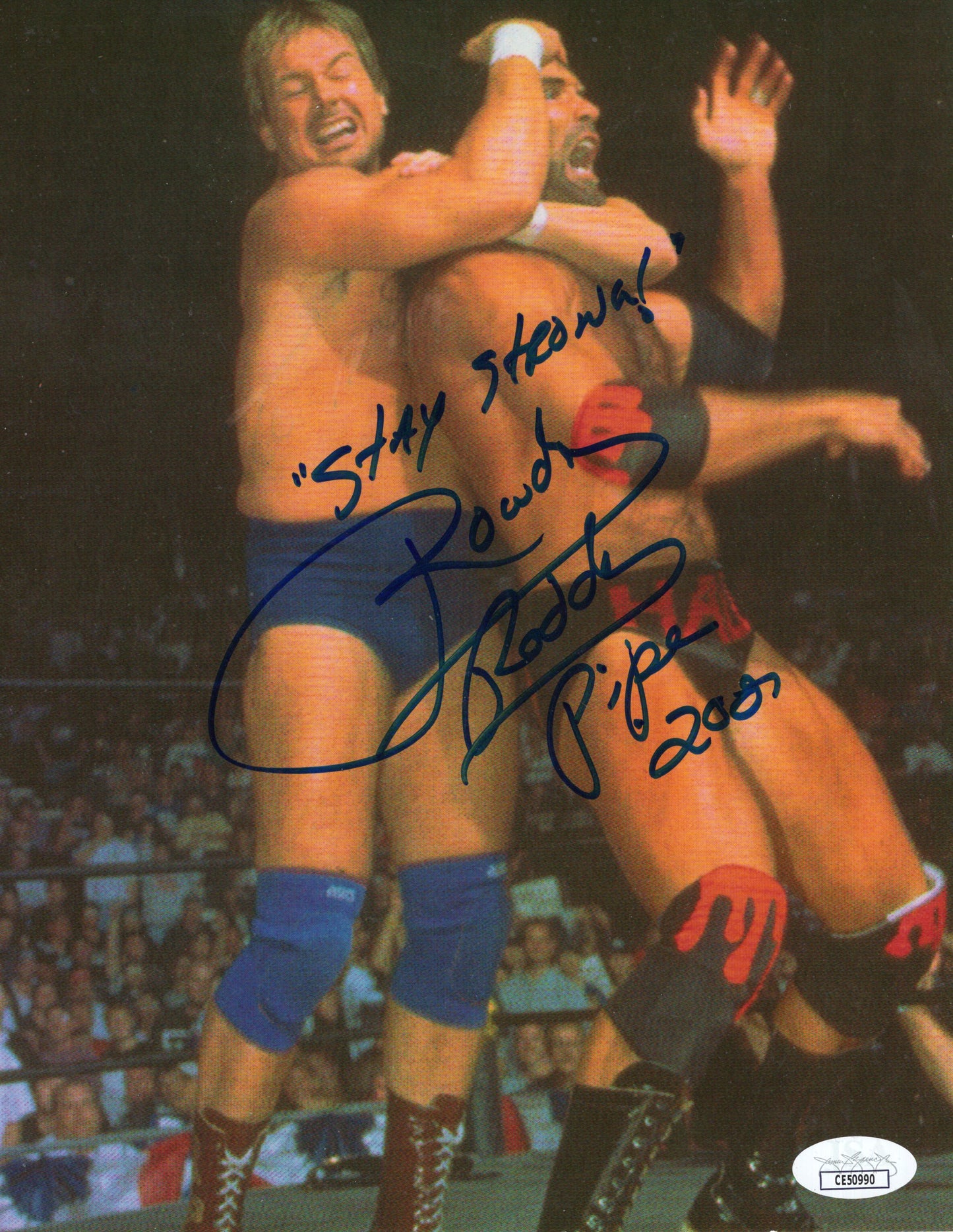 Rowdy Roddy Piper JSA COA inscribed 8x10 photo signed auto autographed