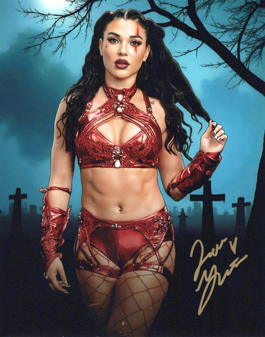 Jazmyn Nyx Jade Gentile (8x10) WWE NXT photo signed auto autographed