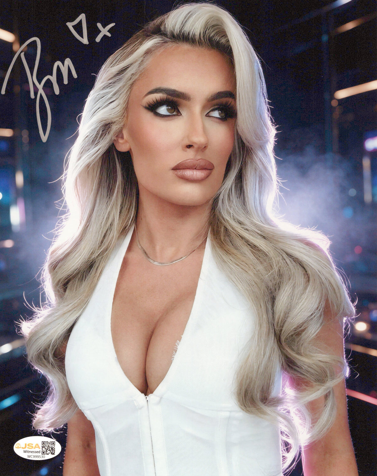 Blake Monroe Mariah May (metallic 8x10) photo signed auto autographed AEW WWE