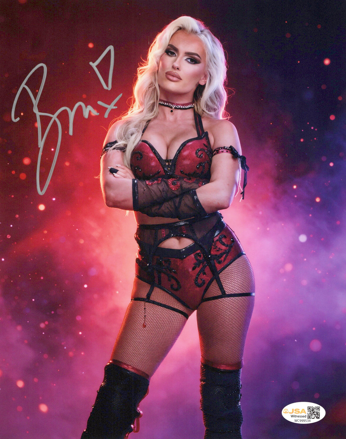Blake Monroe Mariah May (metallic 8x10) photo signed auto autographed AEW WWE