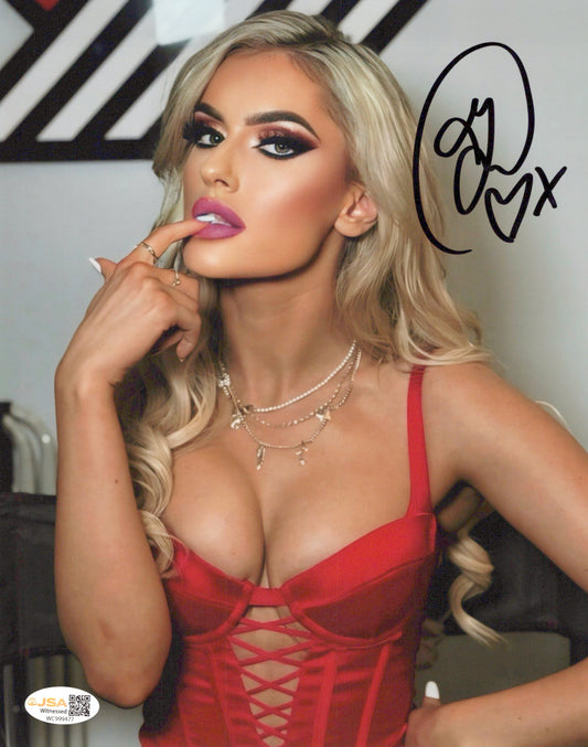 Blake Monroe Mariah May (metallic 8x10) photo signed auto autographed AEW WWE JSA COA
