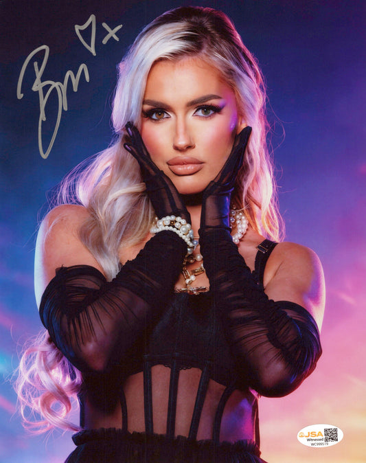 Blake Monroe Mariah May (metallic 8x10) photo signed auto autographed AEW WWE JSA COA