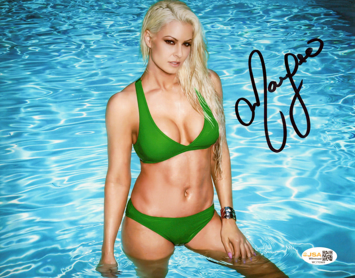 Maryse (Metallic 8x10) WWE SEXY photo signed auto autographed JSA COA