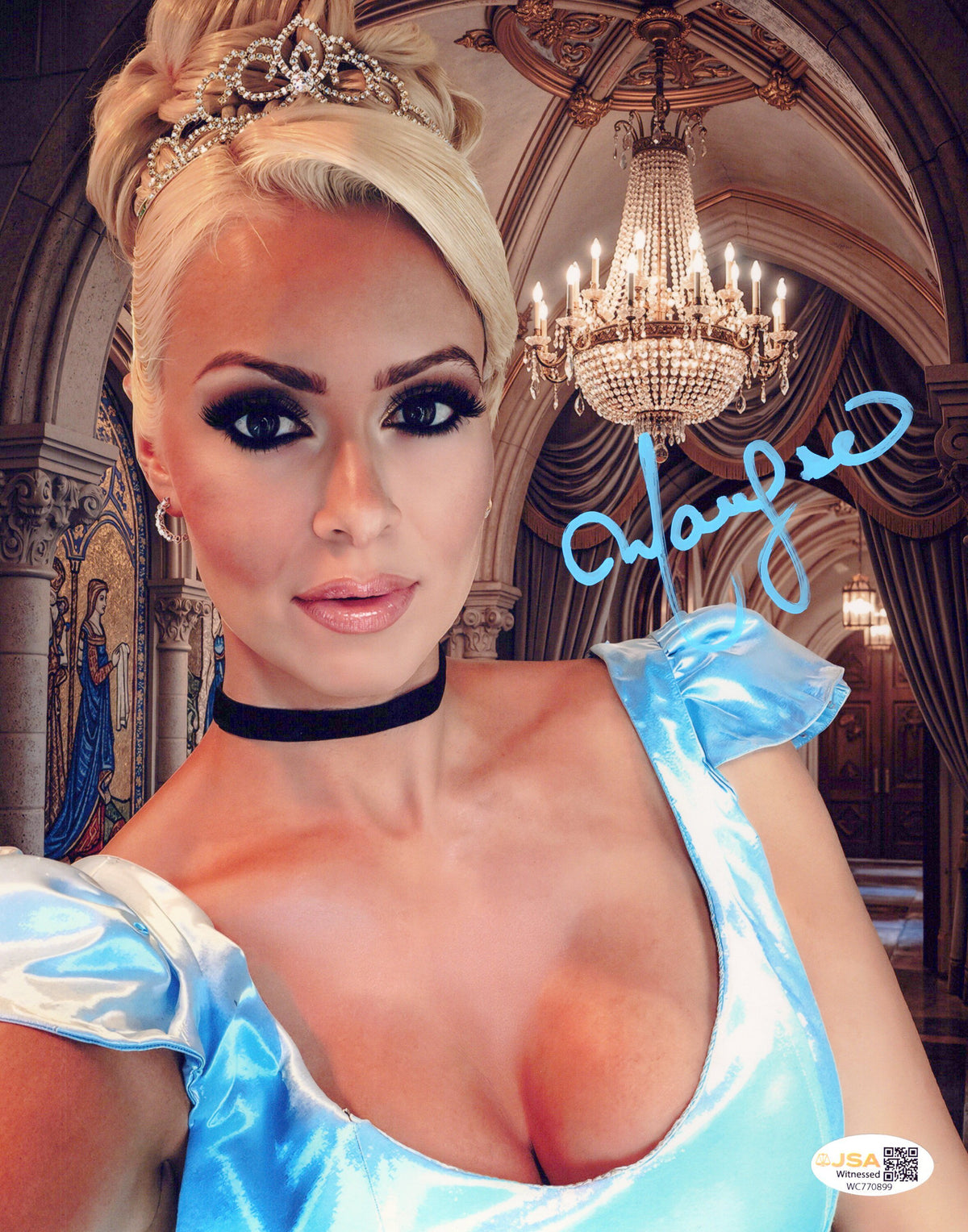 Maryse (Metallic 8x10) WWE SEXY photo signed auto autographed JSA COA